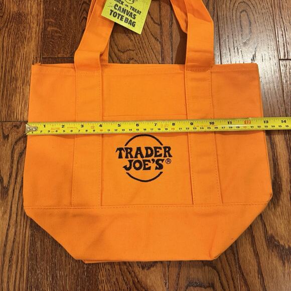 Trader Joe's Trick or Treat Canvas Tote Bag Halloween 3 Reusable Mini Bags New - Picture 10 of 13